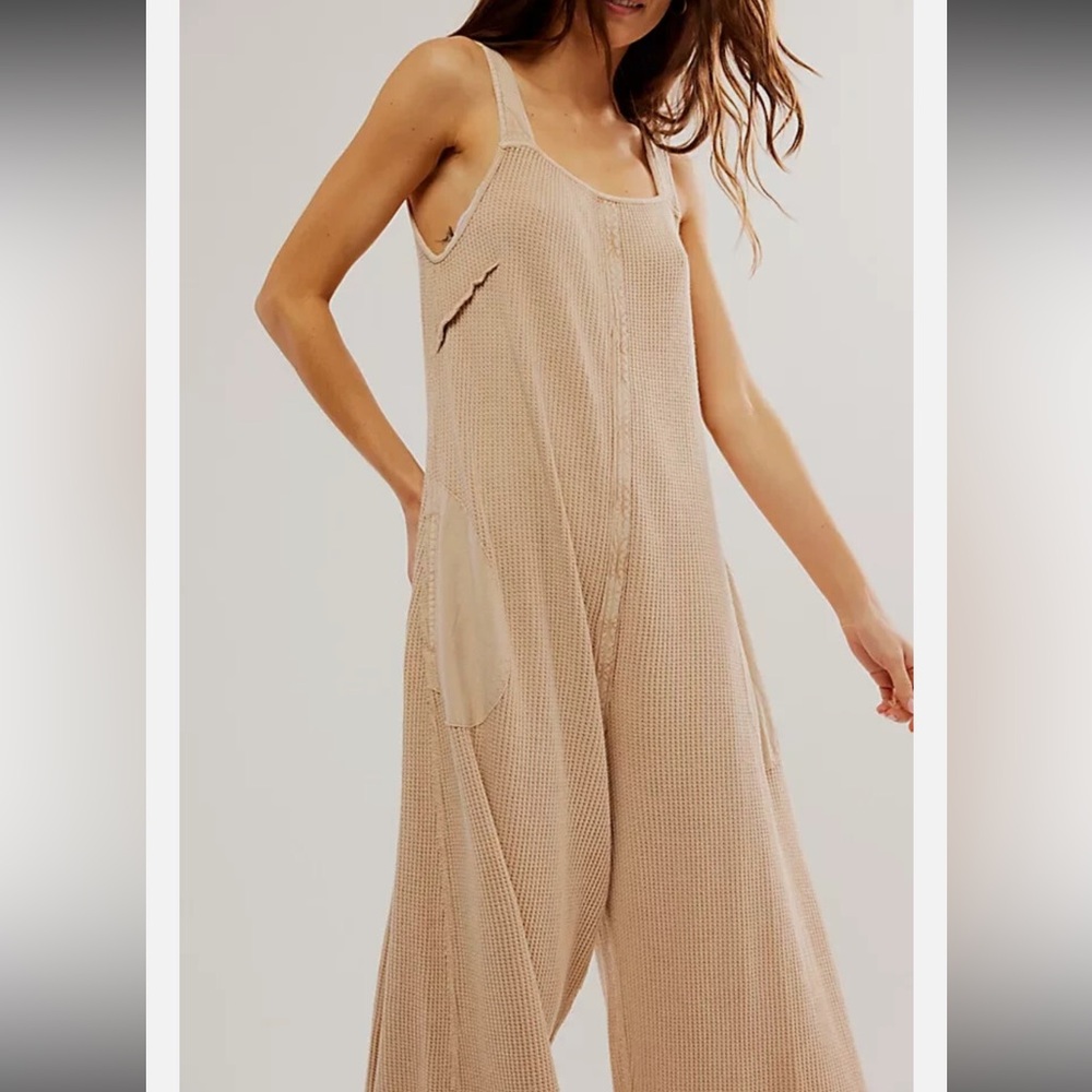 Free People FP One Callie One-Piece Jumpsuit – Size Large white/off white) - Picture 5 of 15